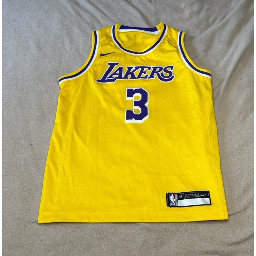 Anthony Davis Lakers Nike Swingman NBA Jersey #3 Size Youth M Yellow